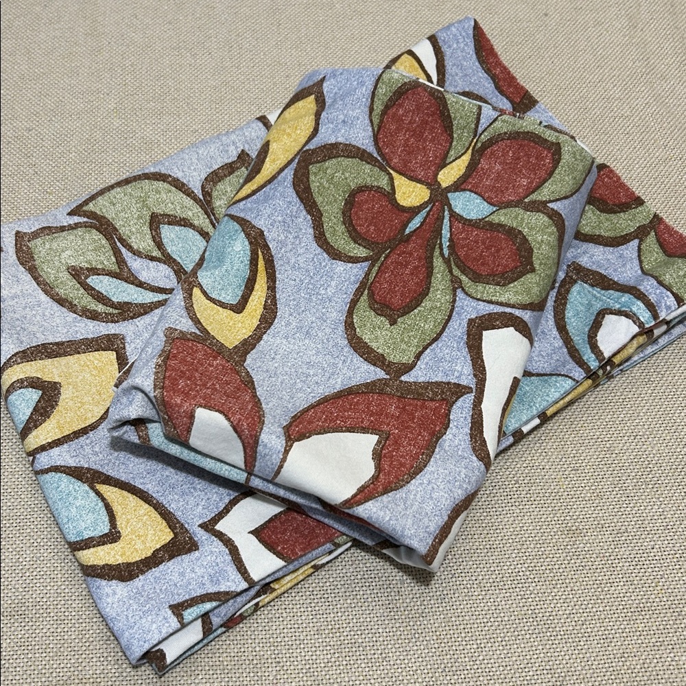 Garnet Hill Flannel Flowered Pillowcases